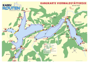 Kanuwege am Vierwaldstättersee, Tipps, Kanurouten, Streckenbeschrieb